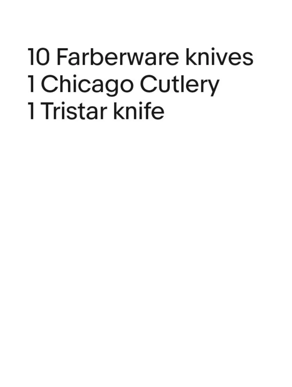 Farberware complete set